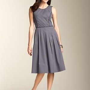 Talbots A-Line Princess Seam Navy Dress, 14